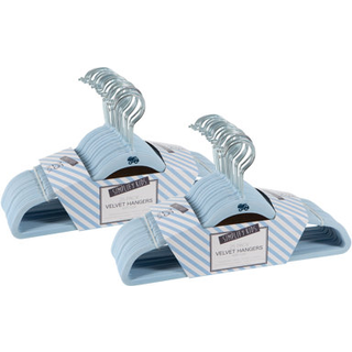 Forenkle 50 Pack Kids fl?jlsb?jler | Slim | Ikke-glidende design | Rumbesparelse | B?rne t?j | Skjorter | Bukser | Kjoler | Baby b?rnehave | LACE