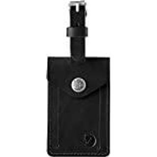 Fjällräven Leather Luggage Tag Black, OneSize