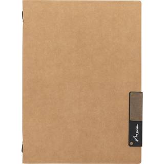 Securit NATURE menuomslag A4 af 100% naturlige fibre beige