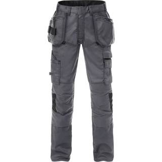 Fristads 131123 Håndværker bukser 2595 STFP / Håndværkerbukser / Arbejdsbukser Sort/Hi-Vis gul D108