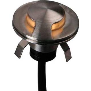 Spotlight belysning NauticLED SL02, indbygget, rustfrit stål, LED, 10 - 30 V, 0.6 W, Ø28 mm, med rødt / grønt / blåt skær + lys på alle sider