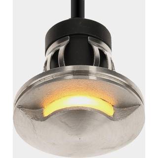 Spotlight NauticLED SL01, indbygget, rustfrit stål, LED, 10 - 30 V, 0.6 W, Ø28 mm, med hvidt skær + lys på en side