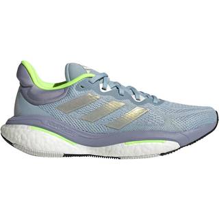 adidas Solar Glide 6 Neutral Running Shoe Women - Blue, Lime, Size 5 - blue