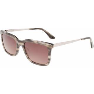 Calvin Klein Mand CK22517S 025 Solbriller Acetat Grå strippet Brun Firkantet Normal Skygge