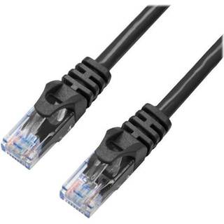 X-SHIELD patch cable - 30 m - black - Sort - 30 meter