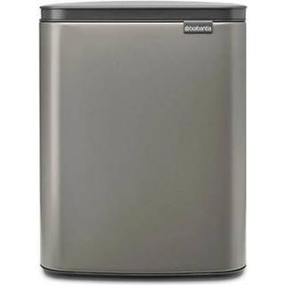 Brabantia Bo Papirkurv 12 L - Papirkurve og pedalspande Stål Platinum - 230387