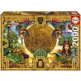 Educa - Aztec Maya Montage - 2000 Piece Jigsaw Puzzle - Puzzle -lim inkluderet - Fuldført billedmål 37.79 """" X 26.77 """" - Alder 14 (19565)