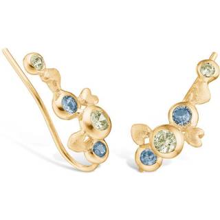 Blossom Copenhagen Radiance earcrawler forgyldt med lilla og pink cz