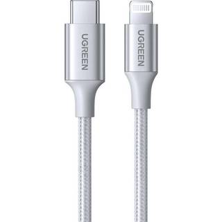 Ugreen vævet USB-C til Lightning kabel - MFi - 1m - Sølv