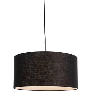 Moderne hængelampe sort med sort skærm 50 cm - Combi 1