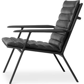 Vipp Loungestol Vipp456 - Sort/Sort Læder