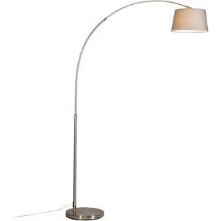 Smart lysbue lampe stål skærm grå inkl. WiFi A60 - Arc Basic