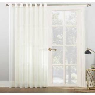 Nr. 918 Emily Sheer Voile Grommet glidende g?rdhave D?rgardin Panel 100 """" X 84 """" Hvid