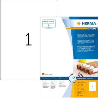 HERMA 10775 printer label White Self-adhesive printer label
