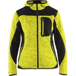Blåkläder 4931 Dame Strikket jakke med softshell / Dame Strikket jakke med softshell - M - High Vis Gul/Sort