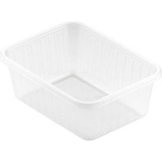 Duni Fixpack plastbakke firkantet PP 500ml klar, 500 stk