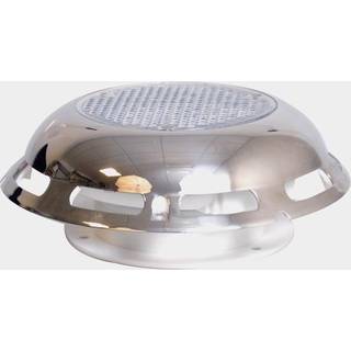 Solcelleventilator, med rustfri stålkappe, Ø191 mm, med tænd/sluk knap + batteri