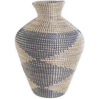 Vase DKD Home Decor Blå Natur Middelhavet 35 x 35 x 50 cm