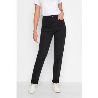 Lts Tall Black Washed Una Stretch Mom Jeans Ex Long > 16 Lts | Tall Women's Mom & Boyfriend Jeans - Ex Long 16