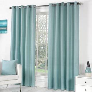 Fusion Sorbonne 100% Cotton Pair of Eyelet Curtains168 x 229cm