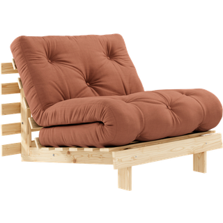 Karup Design Roots Sovesofa M. Madras 90x200 759 Clay Brown/Fyrretræ