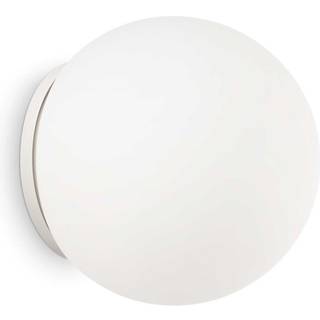 Ideal Lux væglampe Mapa, Ø 30 cm, E27, hvid, glas, kugle