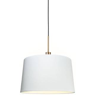 Moderne pendellampe bronze med skærm 45 cm hvid - Combi 1