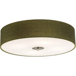 Rustik loftslampe grøn 50 cm - Drum Jute
