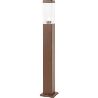 Moderne udendørs lygtepæl rustbrun 80 cm - Malios