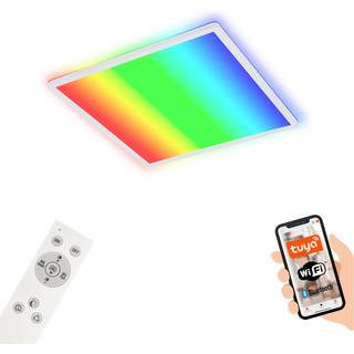 LED-loftslampe B smart RGBW dæmpbar hvid 42x42cm