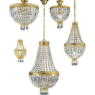Cupola pendellampe med 24 karat forgyldning