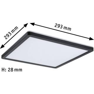 Paulmann Atria Shine Panel on/off sort 840 29x29
