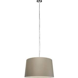 Moderne hængelampe stål med skærm 45 cm taupe - Cappo 1