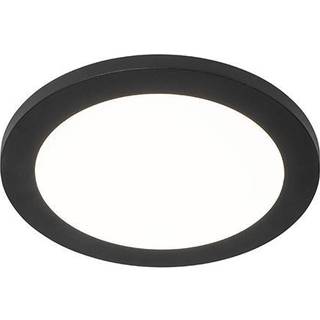 Loftlampe sort 22,5 cm inkl. LED 3-trins dæmpbar IP44 - Steve
