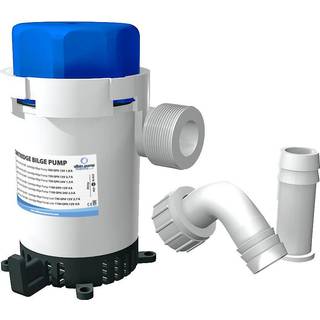 Dykpumpe elektrisk Albin Pump 750 GPH (50 liter/min), 12 V, manuel driftstart, uden niveauføler