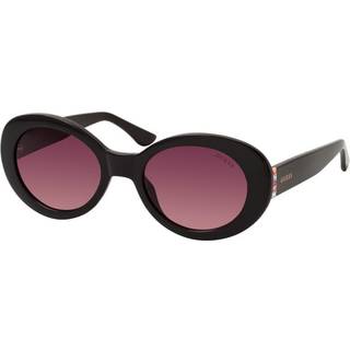 Guess Kvinde GU7904 01T Solbriller Injiceret Sort Rød Rund Normal Skygge