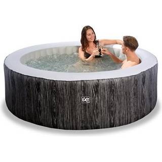Wood Deluxe spa ø204x65cm - mørkegrå (EXIT)