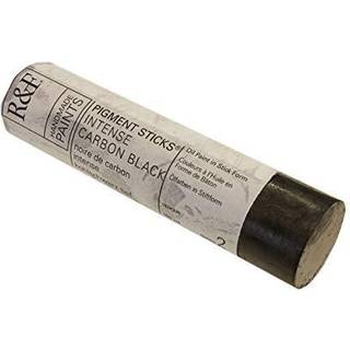R&F Håndlavede maling - Professionel oliepigment Stick Intense kulstof sort 100 ml