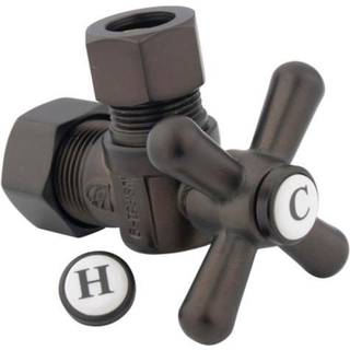 Kingston Brass CC54405X 5/8 """" O.D. Komprimering 1/2 """" O.D. Komprimeringsvinkelafbrydelsesventilolie gnides bronze