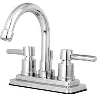 Kingston Brass KS8661DL Concord 4 in. Centerset badev?relse vandhane med messing pop-up poleret krom