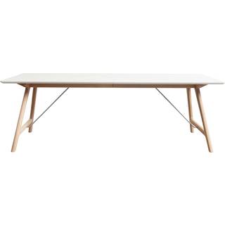 Andersen Furniture - Spisebord T7 Hvid Laminat Sæbebehandlet Eg 220 cm
