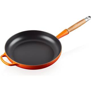 Le Creuset Bratpfanne mit Holzgriff Signature Gusseisen Ofenrot 28 cm