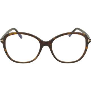 Tom Ford FT5708-B Blue-Light Block 052 57 Briller Kvinder Tortoiseshell - Dark Tortoise - 57mm