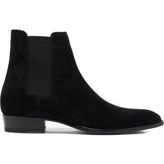 Saint Laurent Wyatt suede Chelsea boots - black - EU 40.5