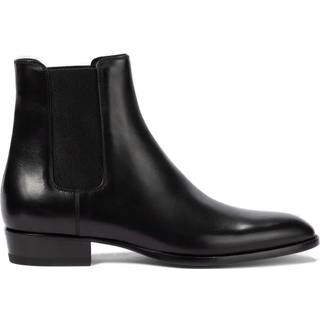 SAINT LAURENT - Wyatt Leather Chelsea Boots - Men - Black - EU 43