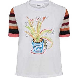 Desigual White Cotton Women Top