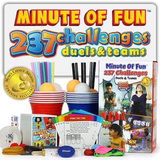 Funwares Minute of Fun Party Game - Fantastisk 237 minutter for at vinde det spil sjove spil til familie spilaften aktiviteter til teenagere til