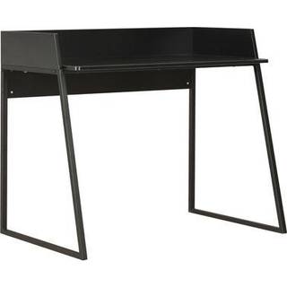 skrivebord 90x60x88 cm hvid og egetræsfarvet