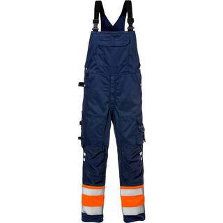 Fristads 126536 Hi Vis Overalls kl.1 1025 / Arbejdsoveralls Hi-Vis gul/Marine D108