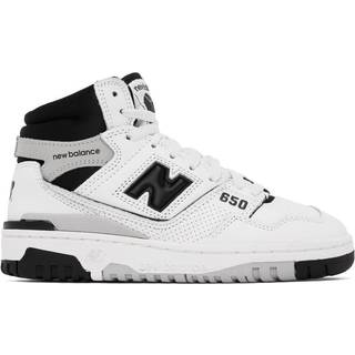 New Balance Mænd 650 i Hvid/Sort/Grå læder, Størrelse 42
